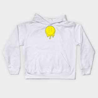 Drippy Six-Eyed Smiley Face, Medium Kids Hoodie